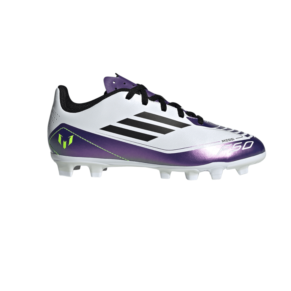 Tenis Adidas de Futbol F50 Club FXG Messi Blanco Unisex IE9088