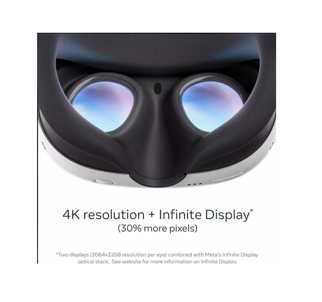 Meta Quest 3 512gb 4k Lente De Realidad Virtual Blanco Edicion Arkham Shadow