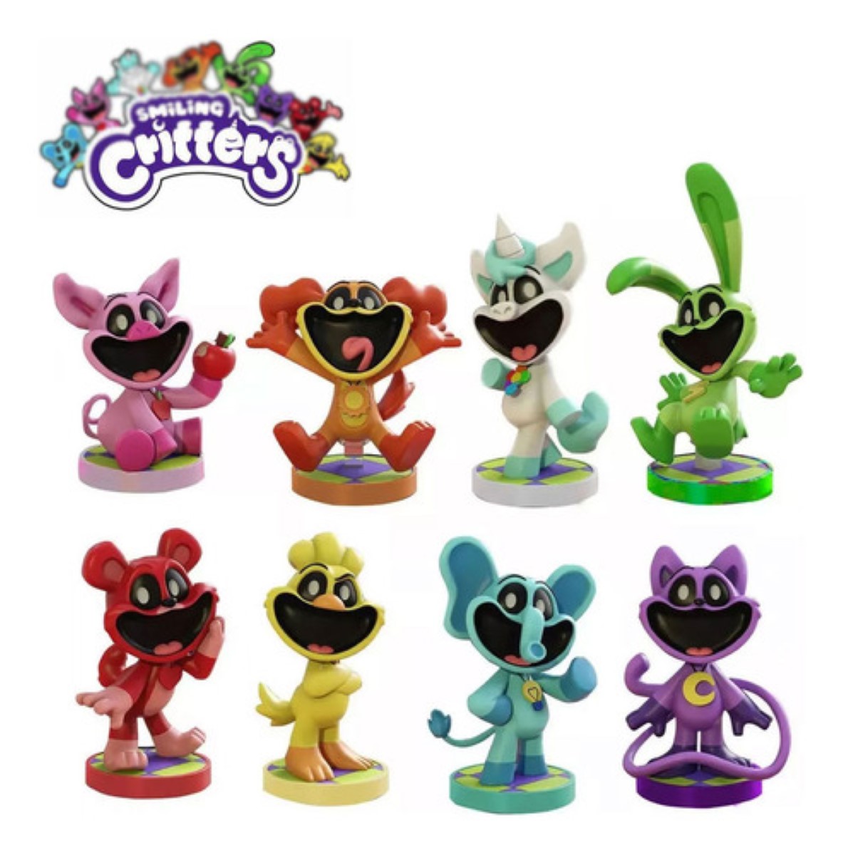 8pcs Poppy Playtime Smiling Critters Figura Juguete Modelo