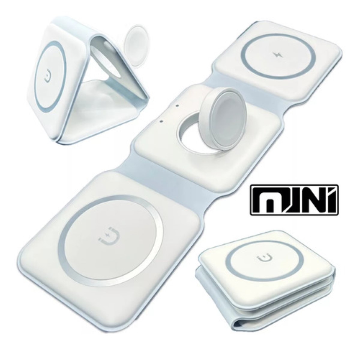 Cargador Inalámbrico 3 En 1 Carga Rápida Para iPhone Samsung