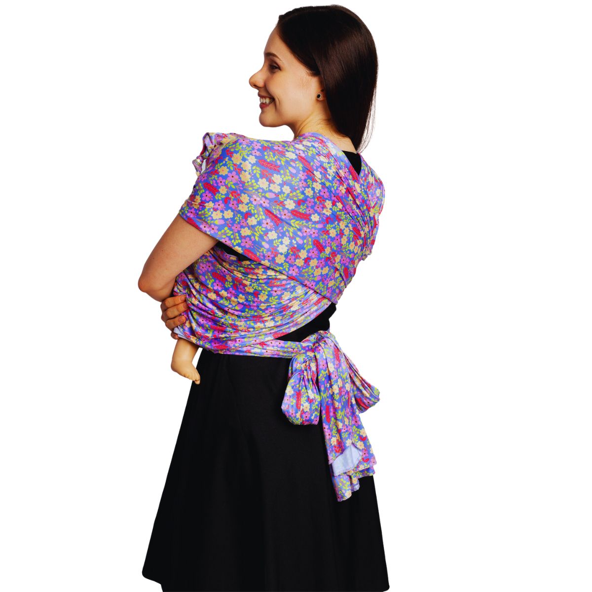  Mãe Baby Fular Ergonómico para Bebé| Portabebé | Fular Elástico Suave | Rebozo para múltiples posiciones | Hasta 10 Kg | Baby Wrap | Color Isabella, 1 Pieza