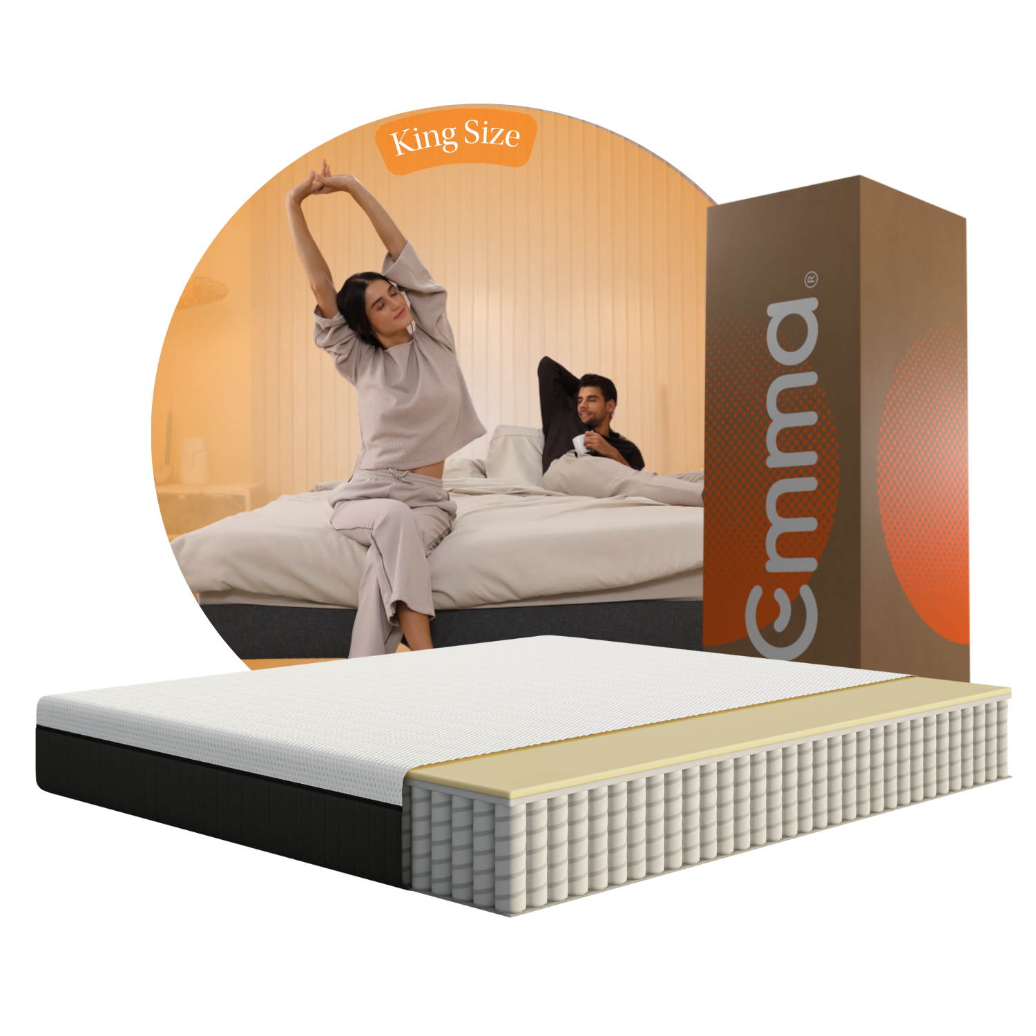Colchón Emma Comfort Premium King Size 