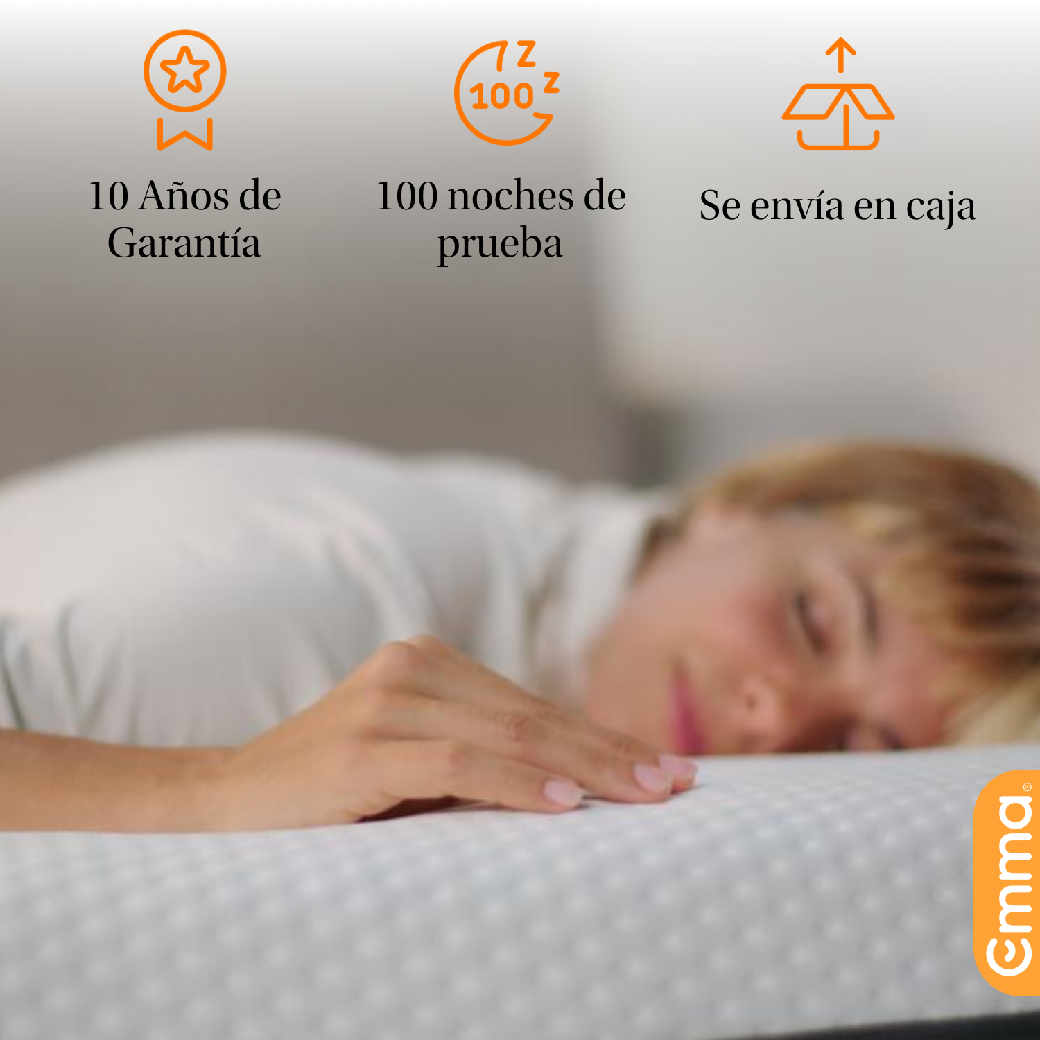 Colchón Emma Hybrid Premium Individual 