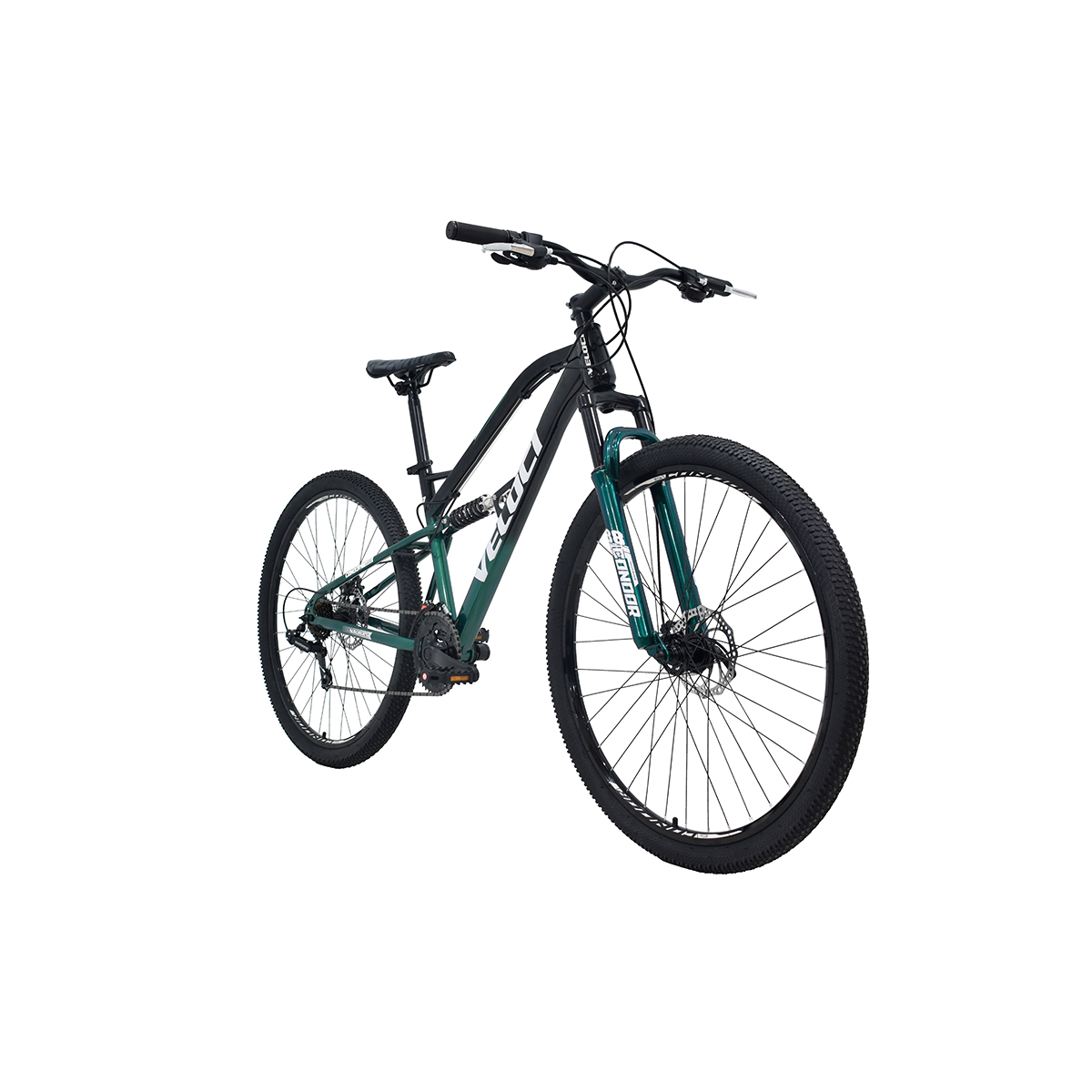 Bicicleta Veloci Naukas Pro Fd D/Susp Rodado 29 Verde