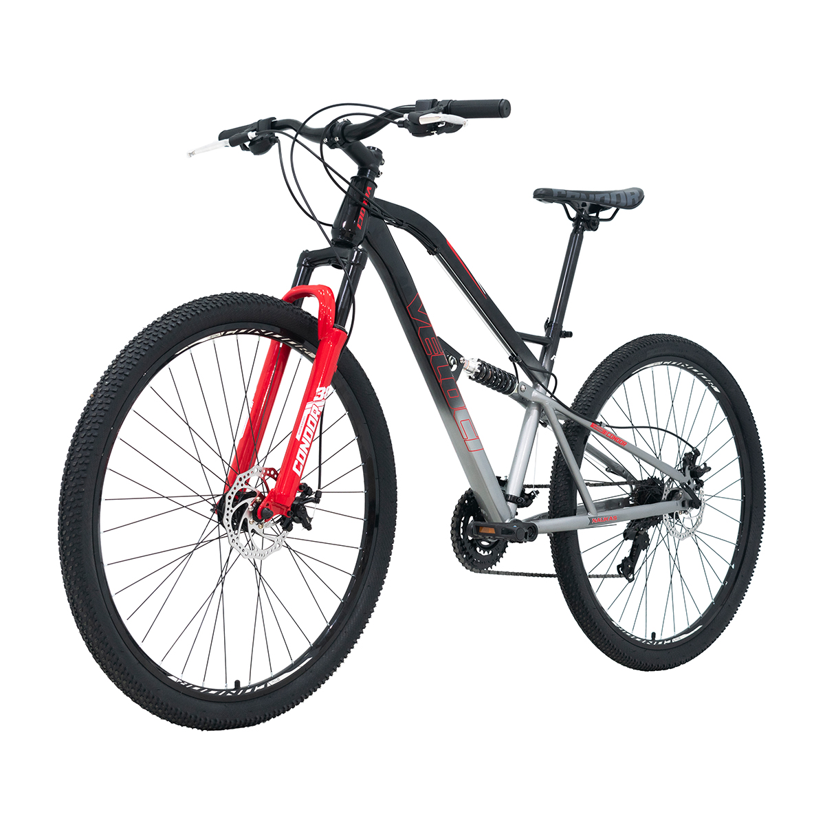 Bicicleta Veloci Naukas Pro Fd D/Susp Rodado 29 Plata