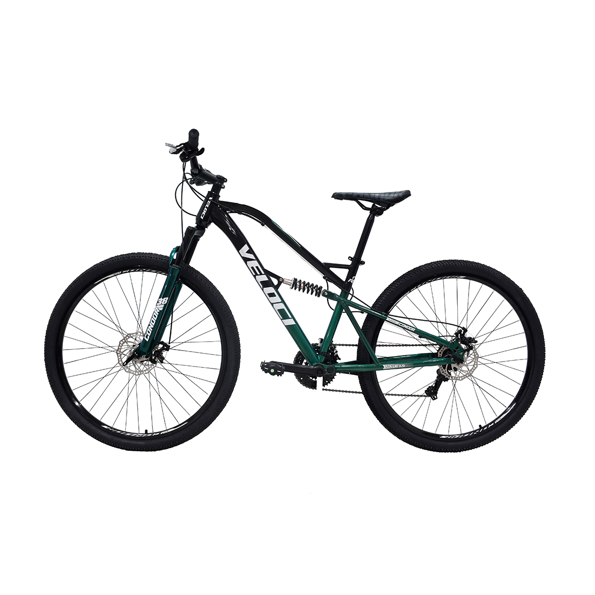 Bicicleta Veloci Naukas Pro Fd D/Susp Rodado 29 Verde