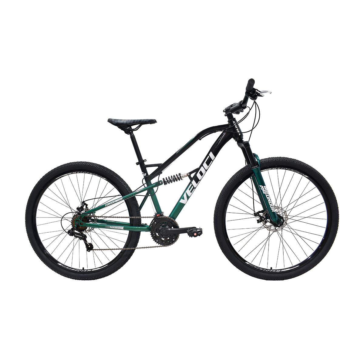 Bicicleta Veloci Naukas Pro Fd D/Susp Rodado 29 Verde