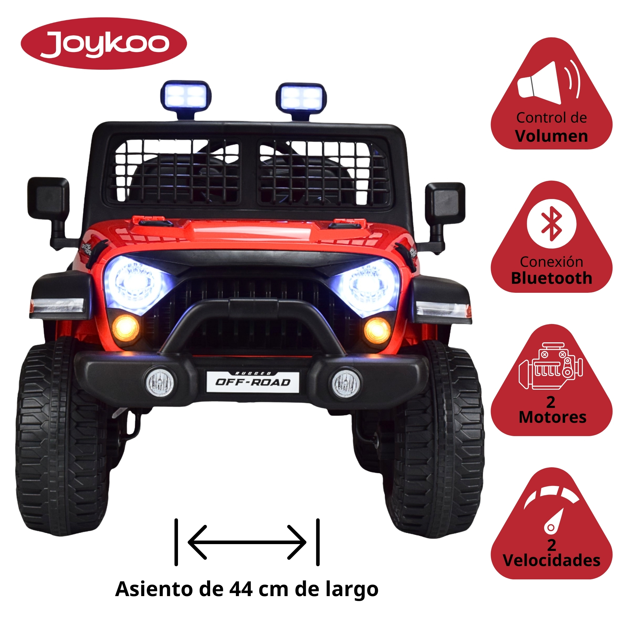 Montable Electrico para Niños Camioneta Control Remoto 12v - ROJO