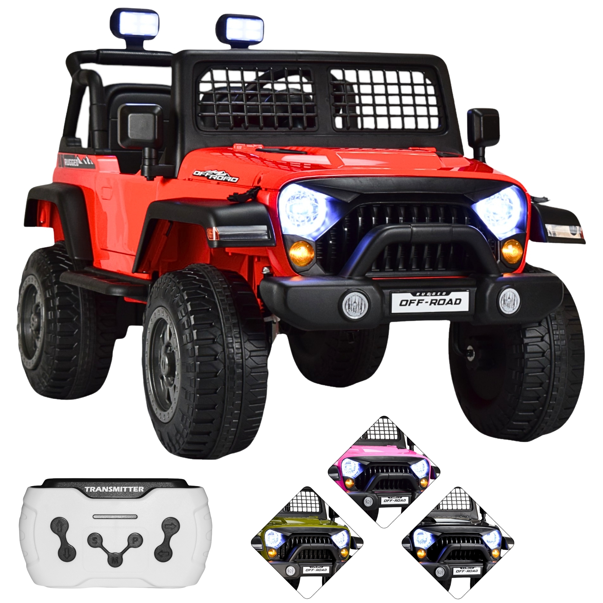 Montable Electrico para Niños Camioneta Control Remoto 12v - ROJO