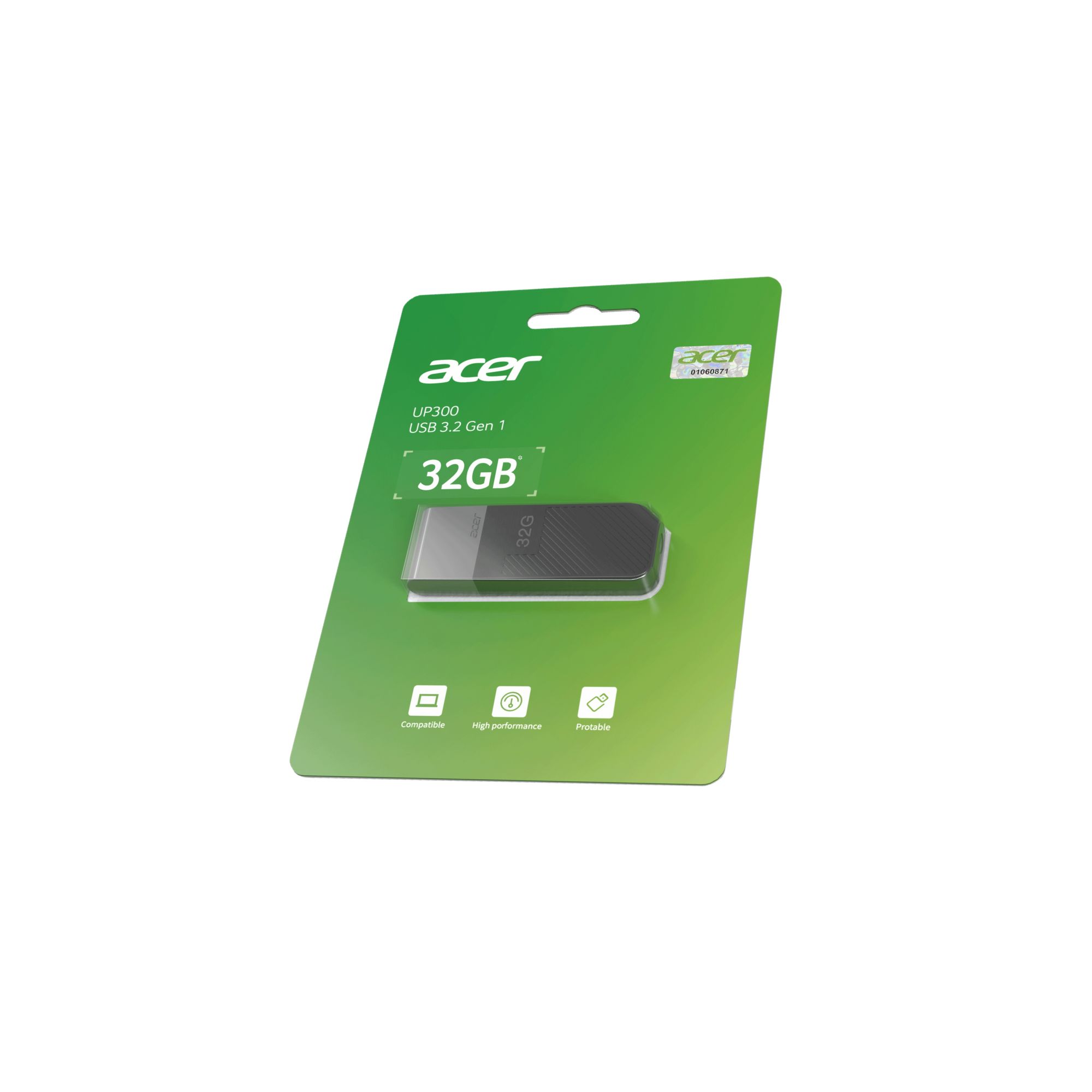 50 Pack - Memoria USB de 32 GB Acer UP300, Negro