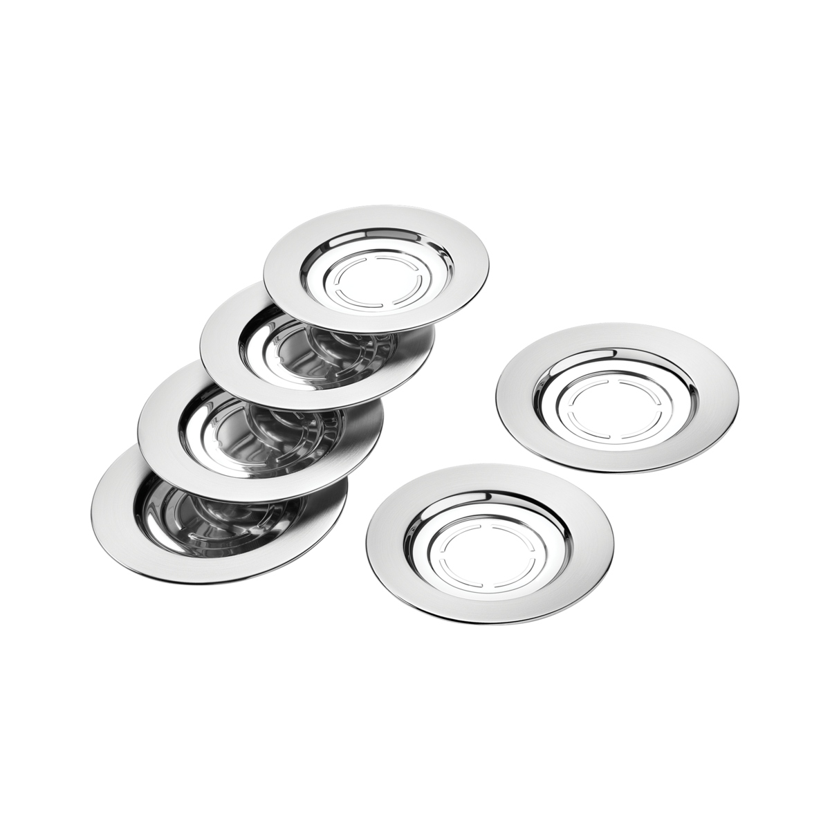Juego de Porta Vasos Tramontina 64210900 6 Pzas Acero Inox ENDY1