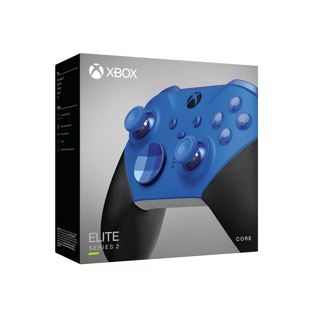 Control Mando inalámbrico Microsoft Elite Series 2 Core para Xbox Series X, Xbox Series S, Xbox One y PC con Windows Color Azul