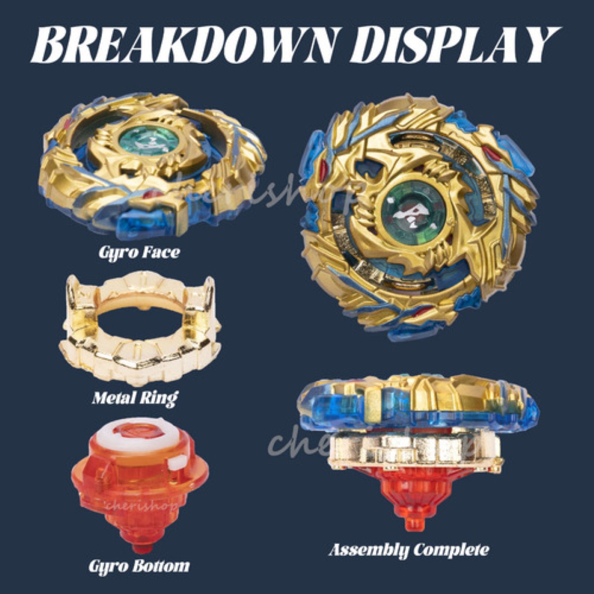 Trompos Top Beyblade Burst Bey Blade Battle, 4 Piezas colores