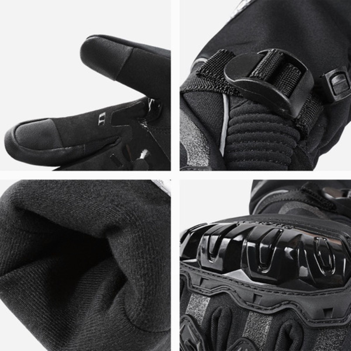 Guantes De Moto Invierno Frio Impermeables Y Térmicos Táctil talla G