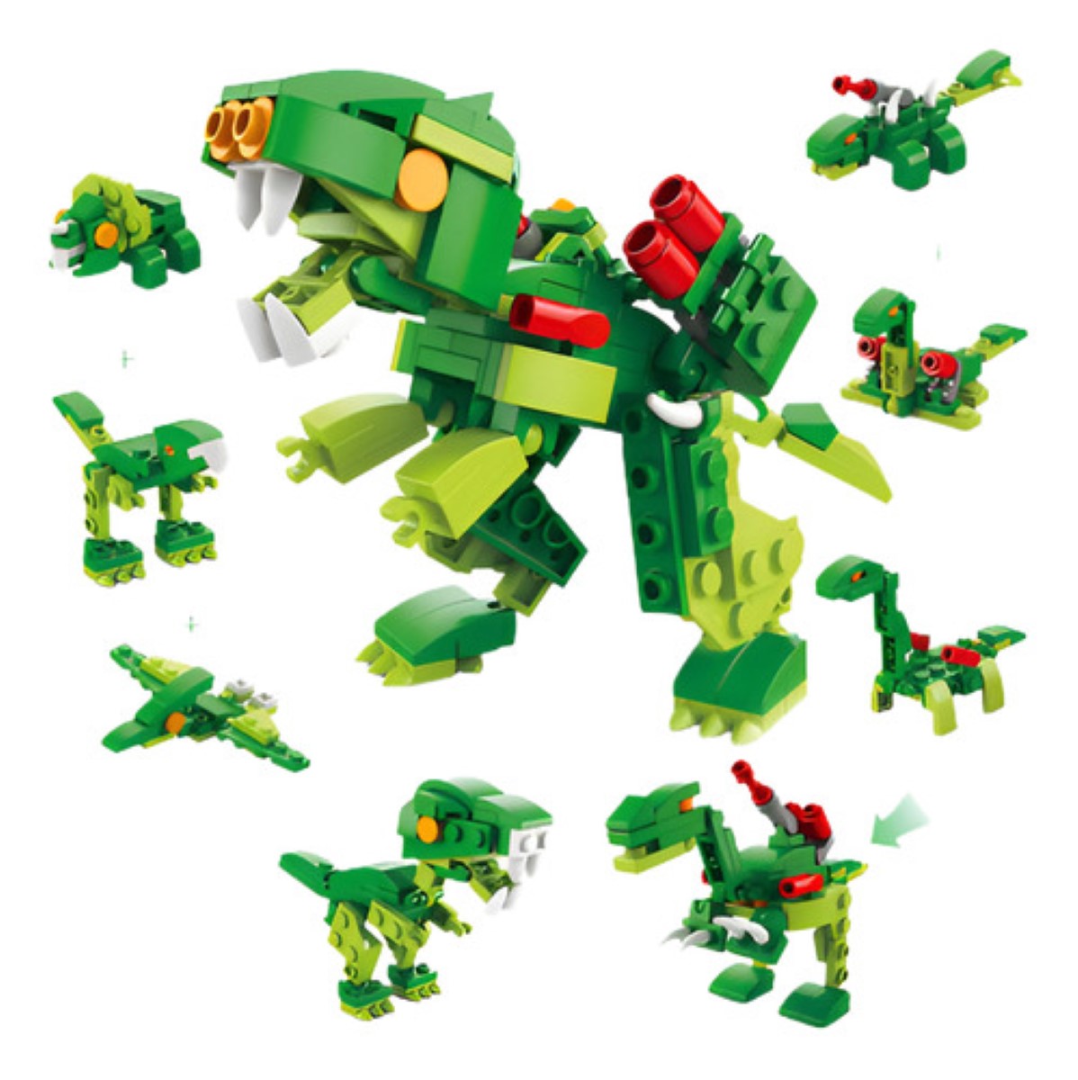 3d Juego De Bloques De Construcción De Mini Animales 12 En 1 COLORES