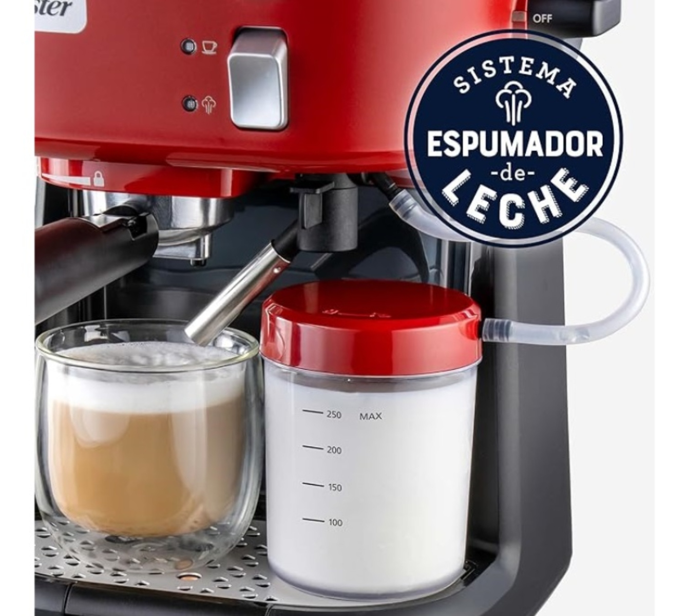 Cafetera Oster 2126011/ BVSTEM5501R Espresso / Capuccino 15 Bares Roja END/ALBY5*