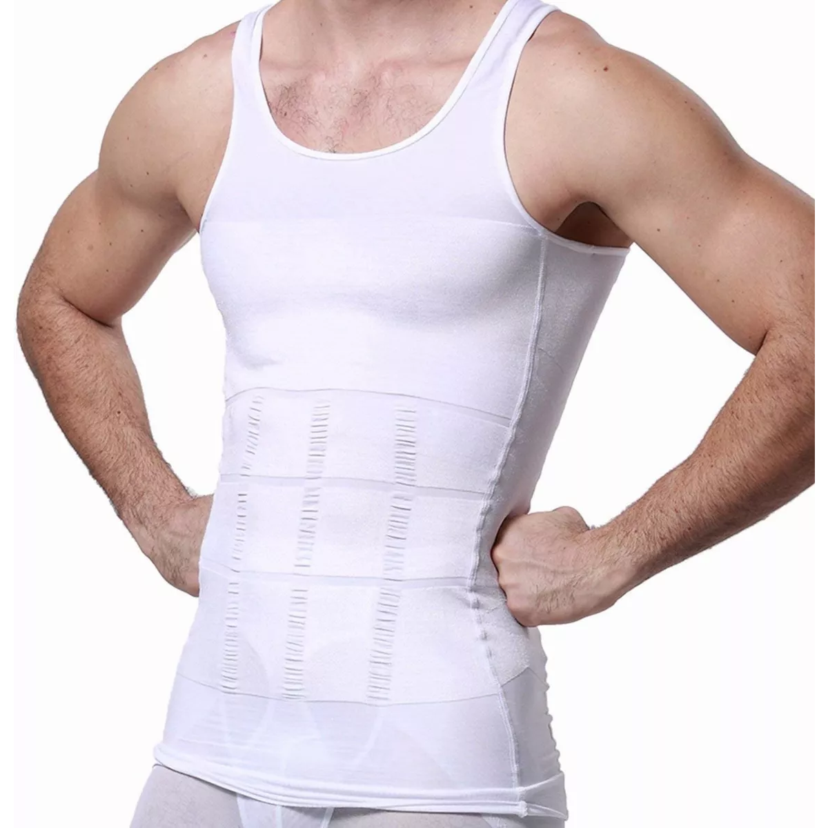 2pz Camiseta De Compresión Para Hombre Faja Interior Playera Talla M