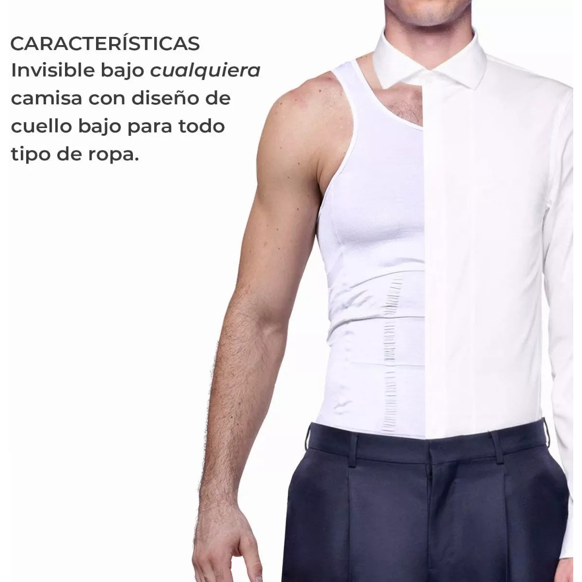 2pz Camiseta De Compresión Para Hombre Faja Interior Playera Talla M