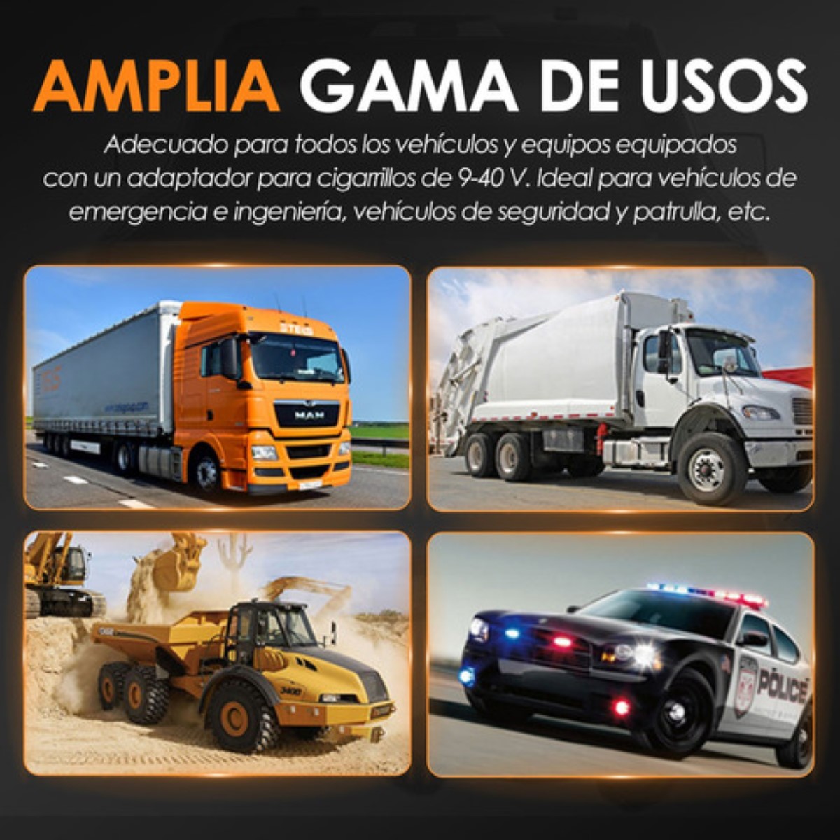 Barra Torreta Estrobo Luz Luces Código Policia 108led 23puLG BLANCO