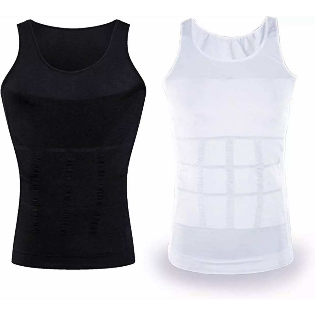 2pz Camiseta De Compresión Para Hombre Faja Interior Playera Talla M