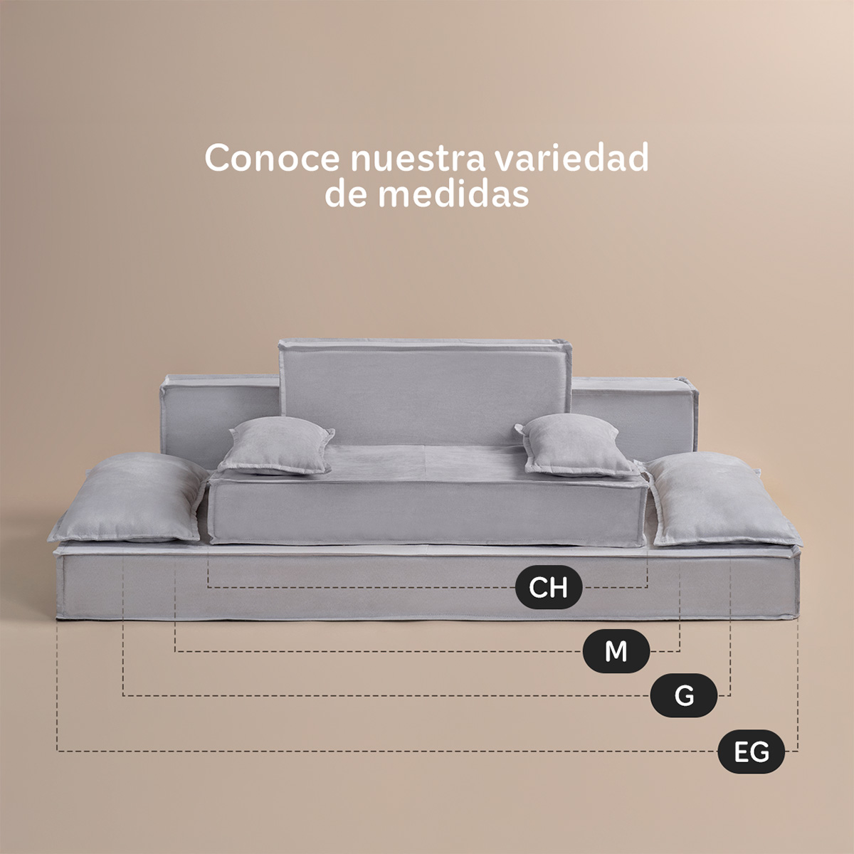 Sofá Cama Ortopédica para Perros y Mascotas Grande con Funda Lavable Gris ESQUIMAL