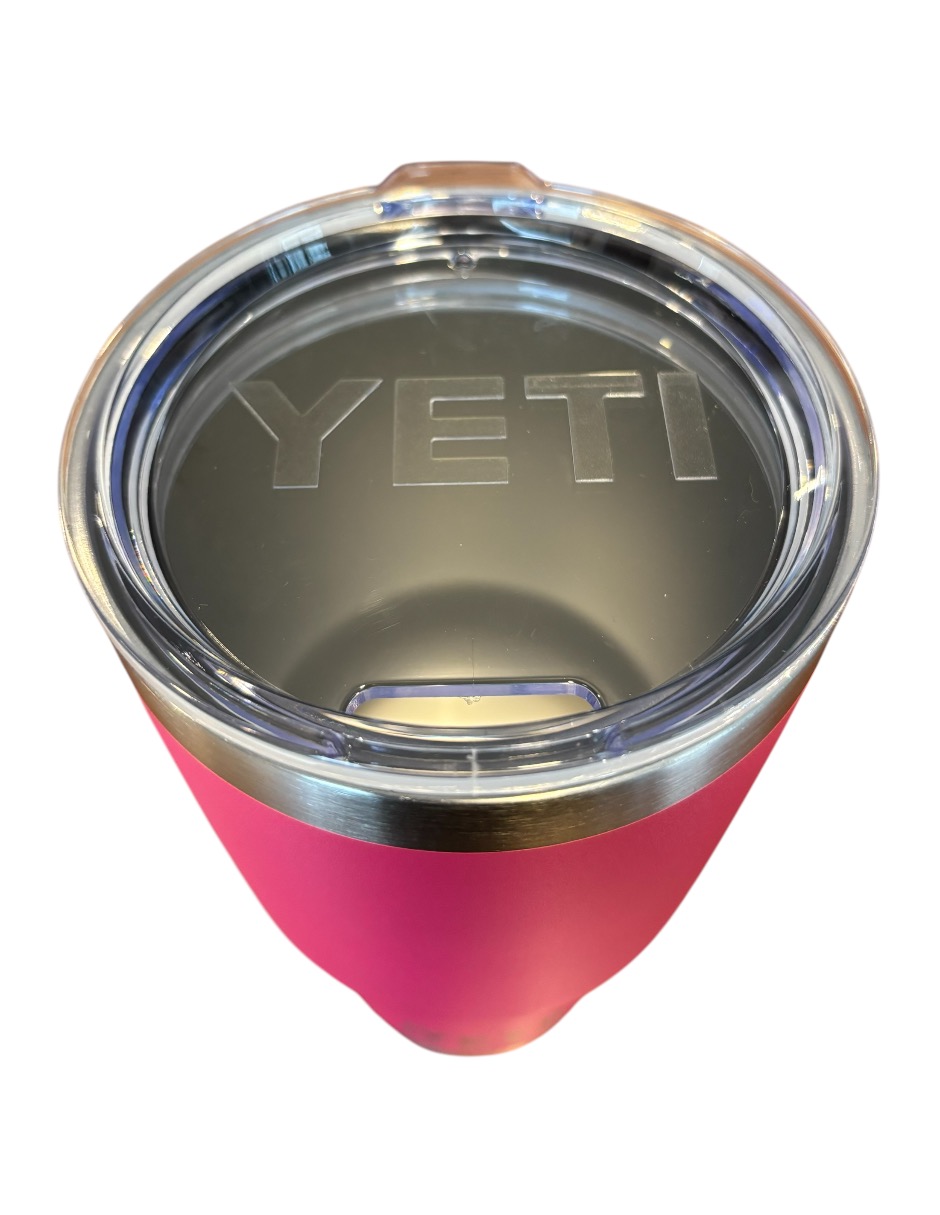 Termo Yeti de acero inoxidable Fucsia con tapa push pull 887 ml
