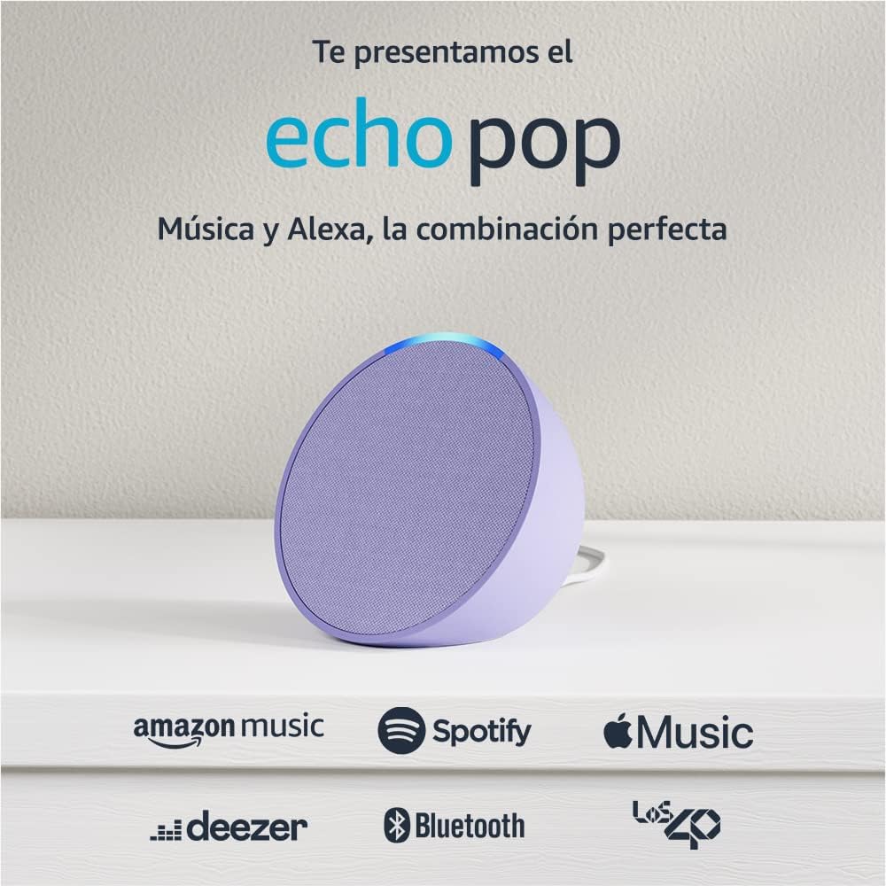 Bocina Inteligente Amazon Echo Pop - Lavanda (Nuevo Modelo)