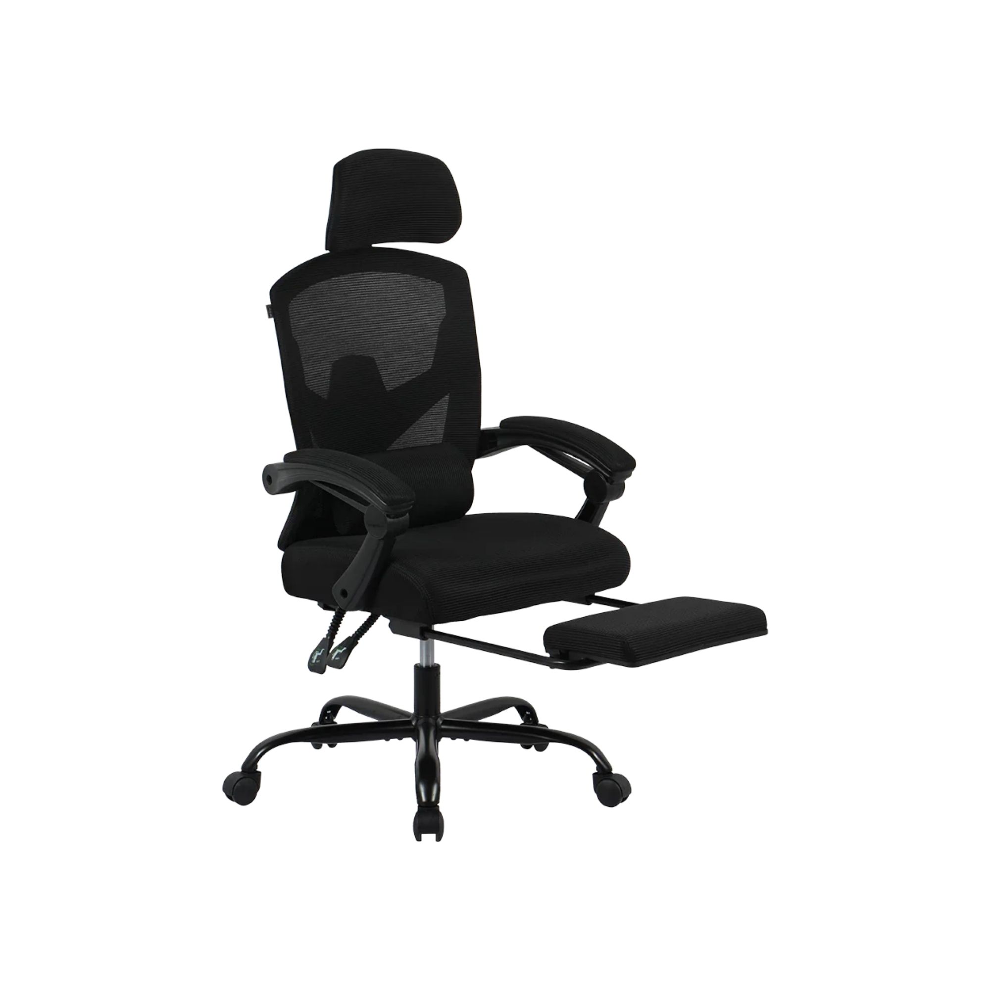 Silla Gamer Balam Rush Bolt Nou, de Malla, Reclinable, Reposa brazos, Reposa pies, hasta 130 Kg, Negro