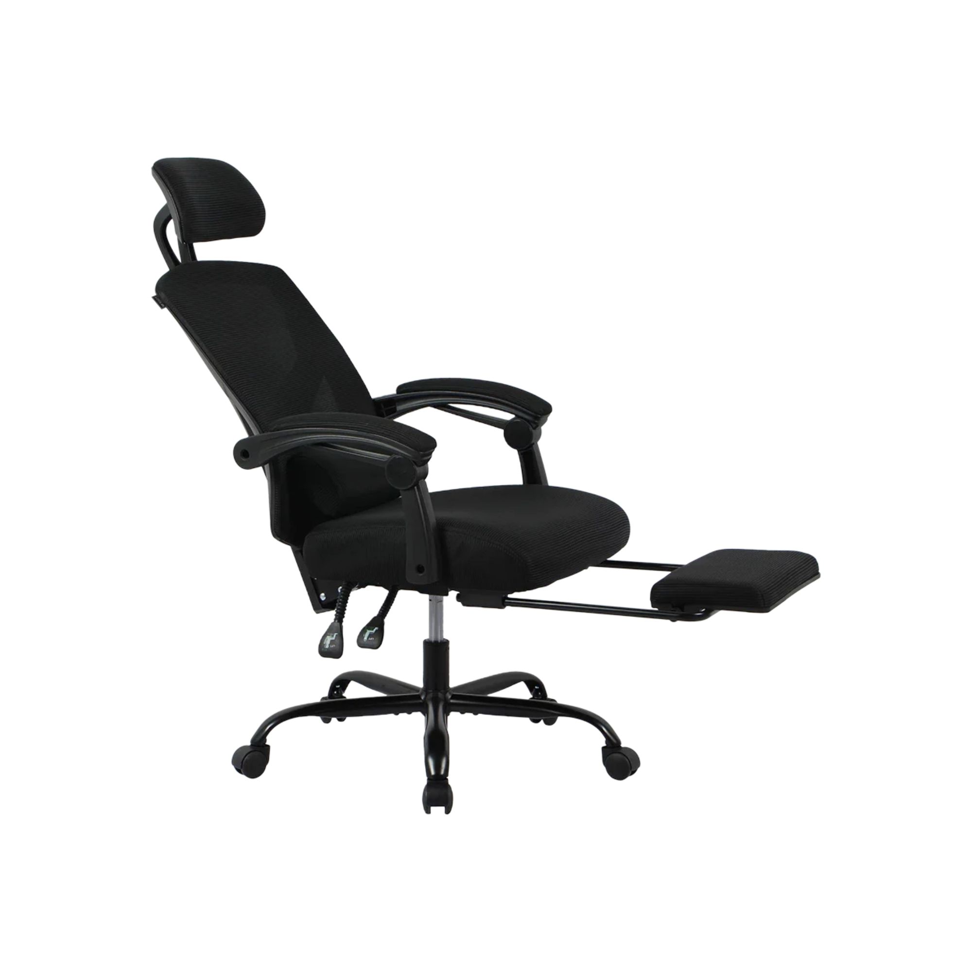 Silla Gamer Balam Rush Bolt Nou, de Malla, Reclinable, Reposa brazos, Reposa pies, hasta 130 Kg, Negro