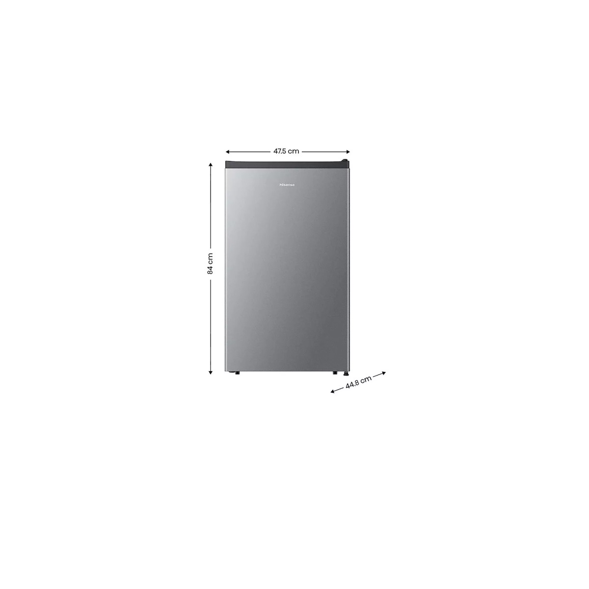 Frigobar 3.3 Pies Plata Hisense RR33D6AGX1