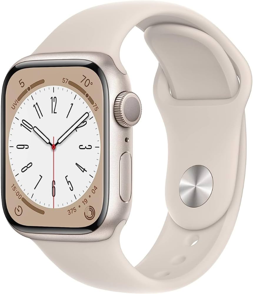 Reloj Apple Watch Serie 8 41mm Starlight Caja de Aluminio con Correa Deportiva Reacondicionado