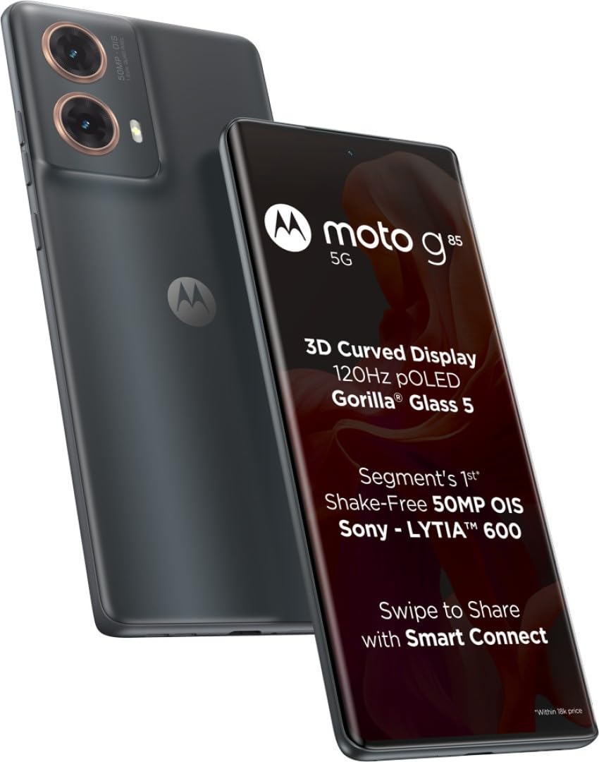 Celular Moto G85 256GB, 12 GB Ram, Pantalla Curva - Gris Urbano