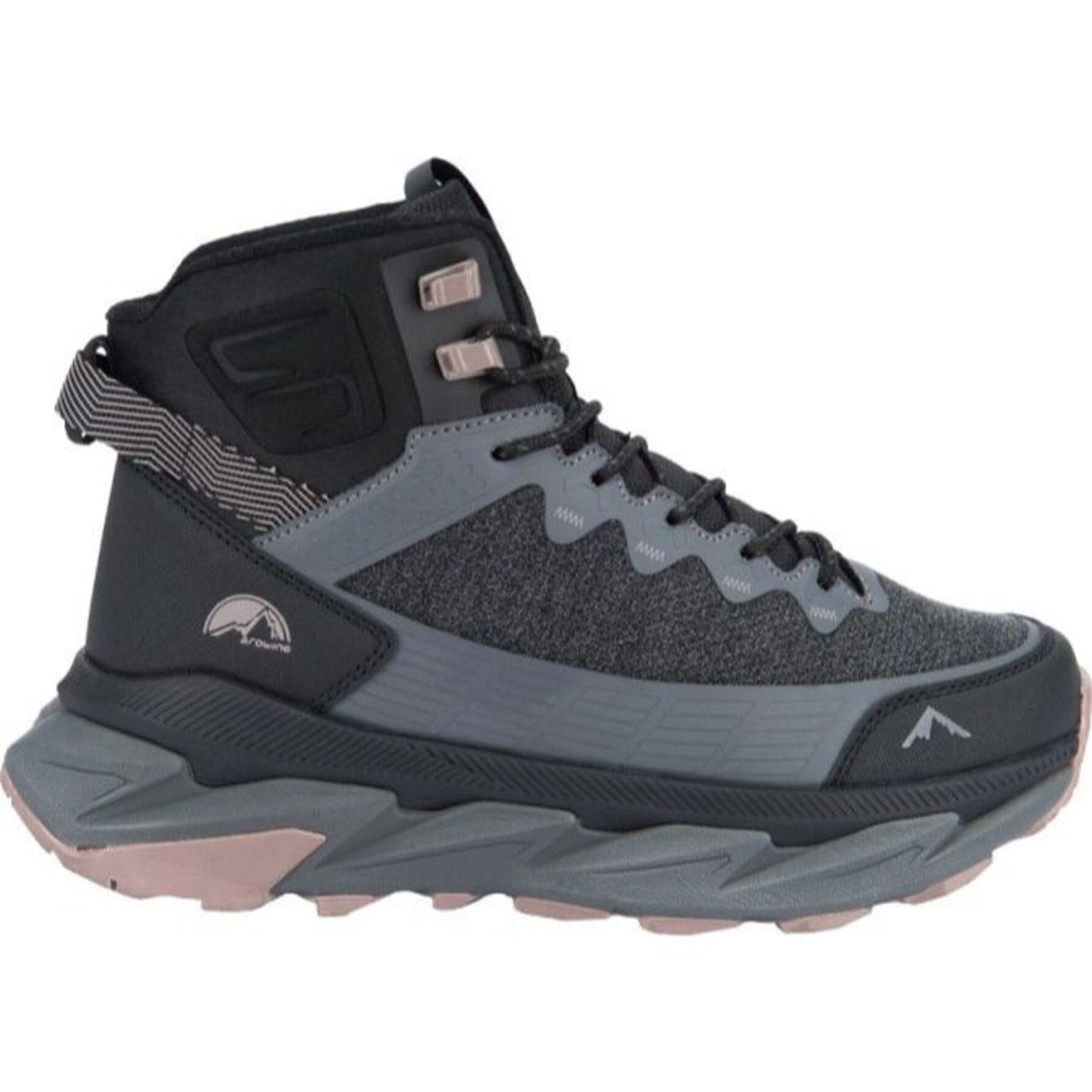 Bota para mujer, corta, tipo hiker, todo terreno, con cordones, color gris, marca Hummer, 1150296