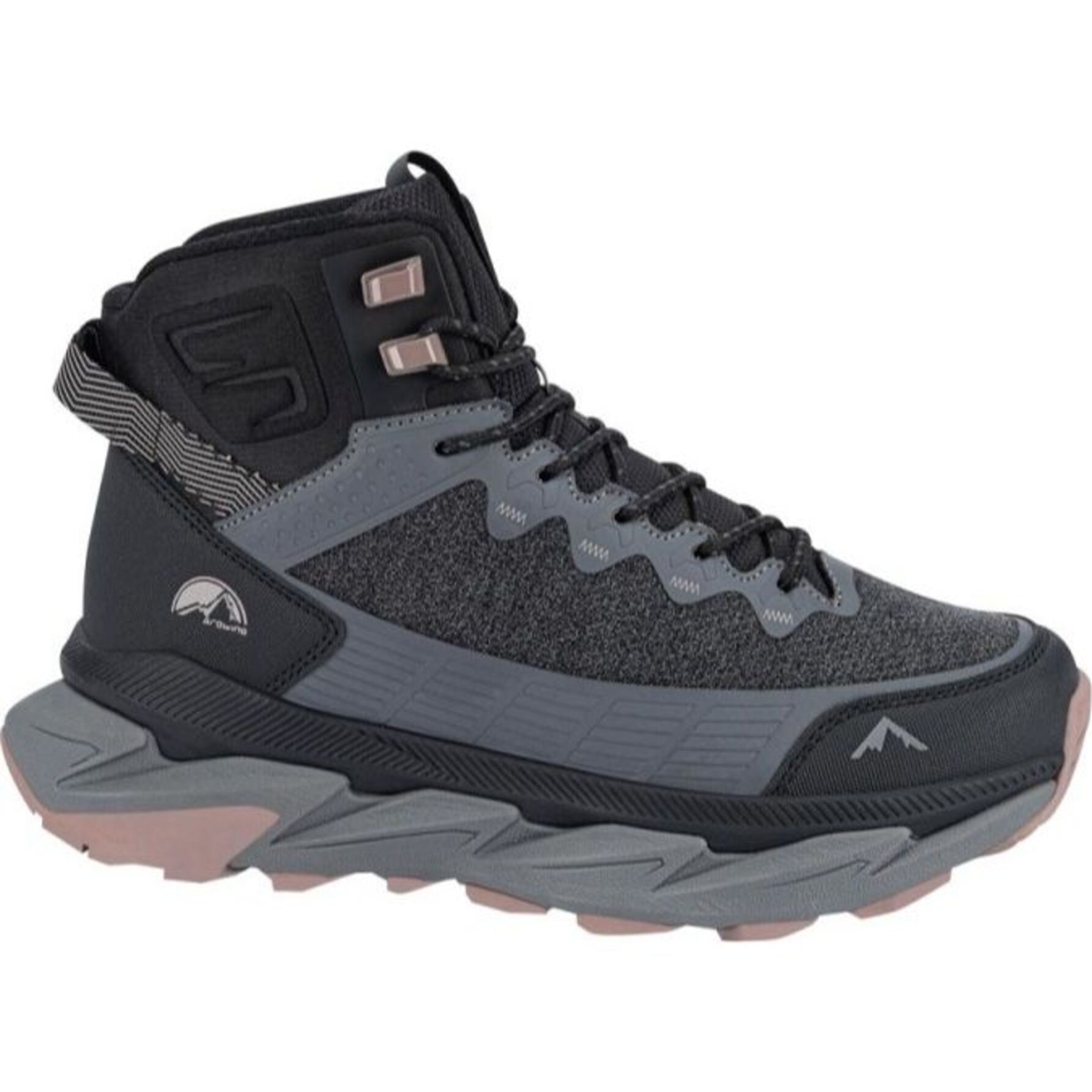Bota para mujer, corta, tipo hiker, todo terreno, con cordones, color gris, marca Hummer, 1150296