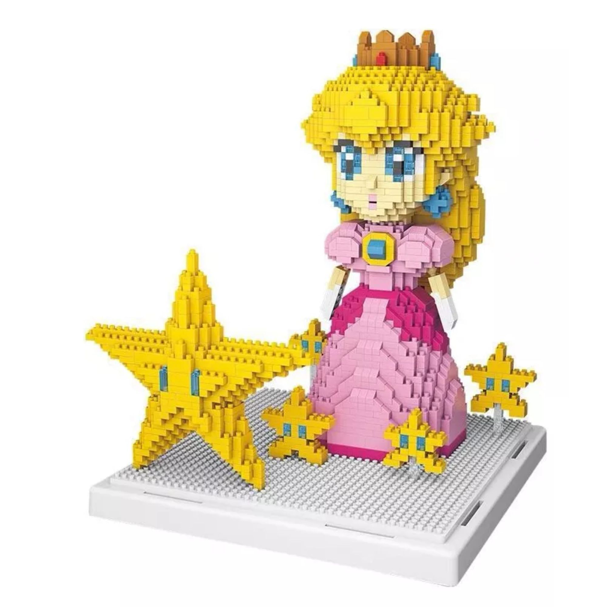 Princesa Peach Set Mini Bloques Armables 3d Super Mario Bros Rompecabezas Figura armable Princesa Peach 