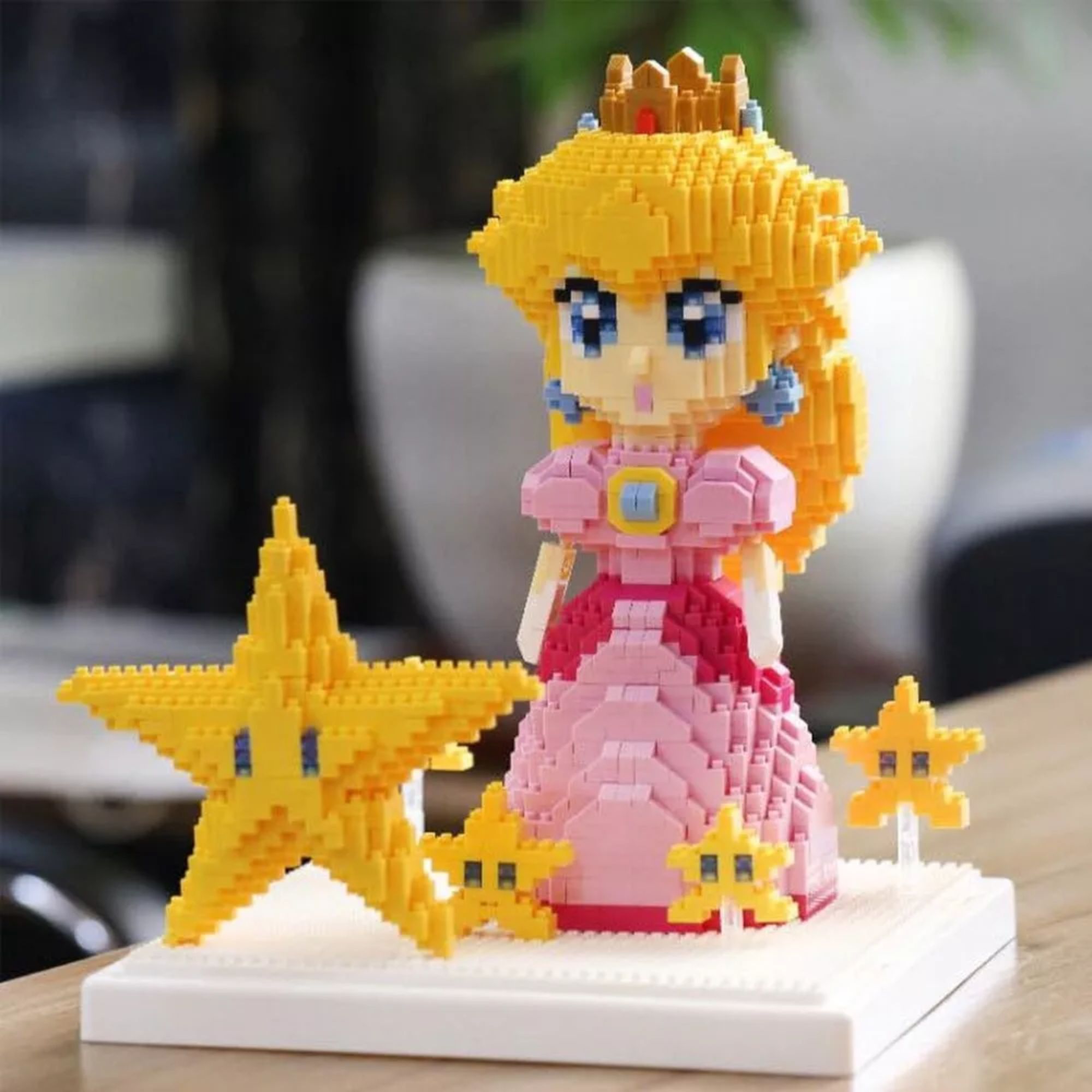 Princesa Peach Set Mini Bloques Armables 3d Super Mario Bros Rompecabezas Figura armable Princesa Peach 