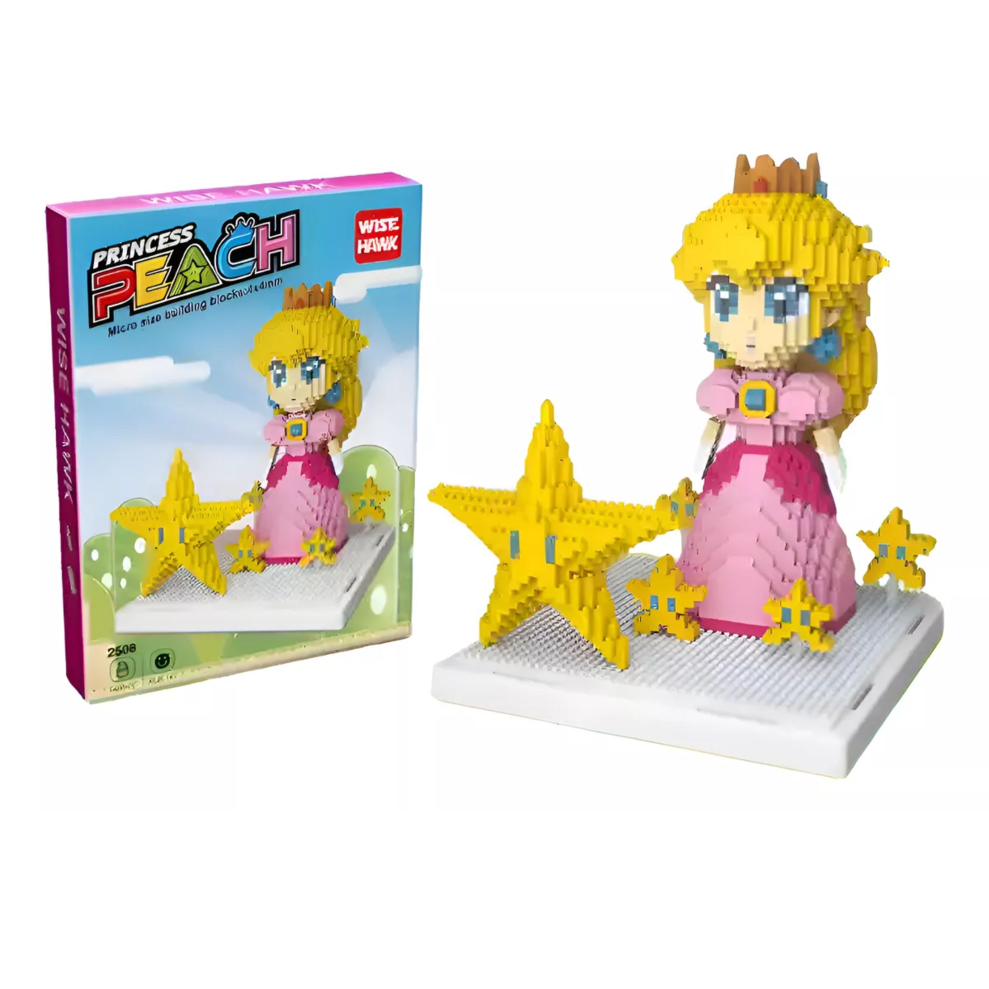 Princesa Peach Set Mini Bloques Armables 3d Super Mario Bros Rompecabezas Figura armable Princesa Peach 