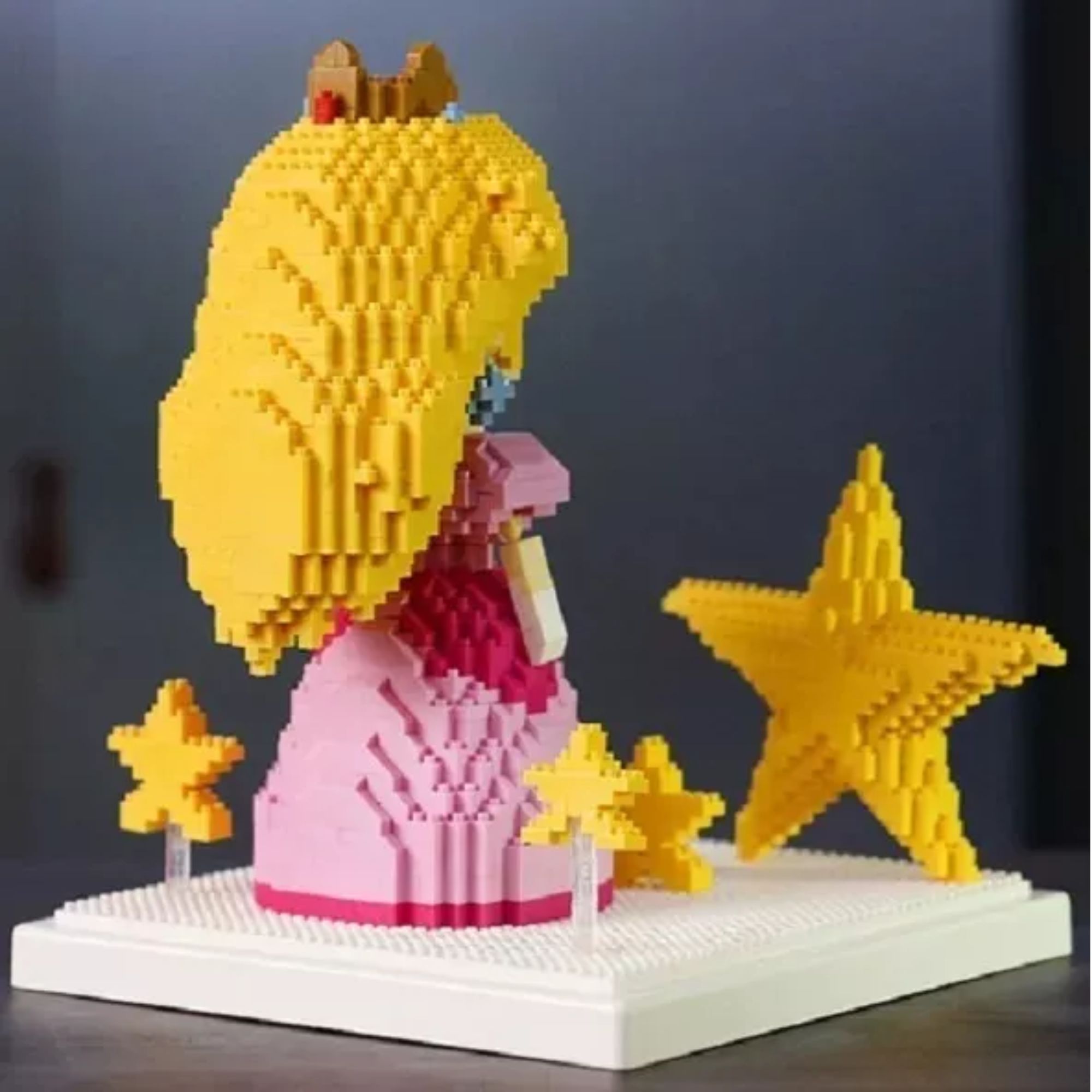 Princesa Peach Set Mini Bloques Armables 3d Super Mario Bros Rompecabezas Figura armable Princesa Peach 