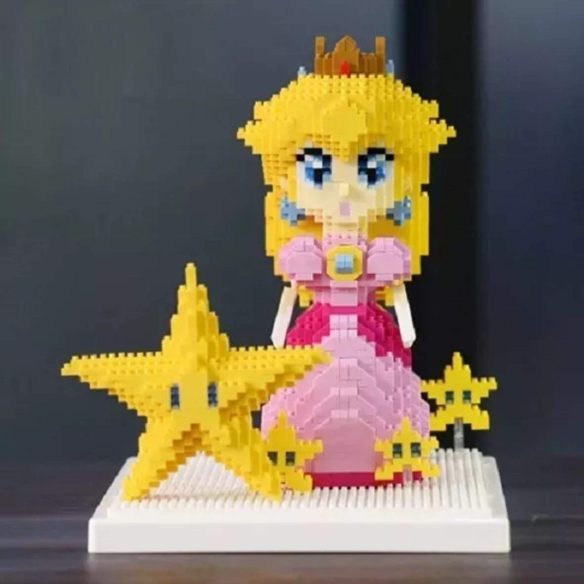 Princesa Peach Set Mini Bloques Armables 3d Super Mario Bros Rompecabezas Figura armable Princesa Peach 