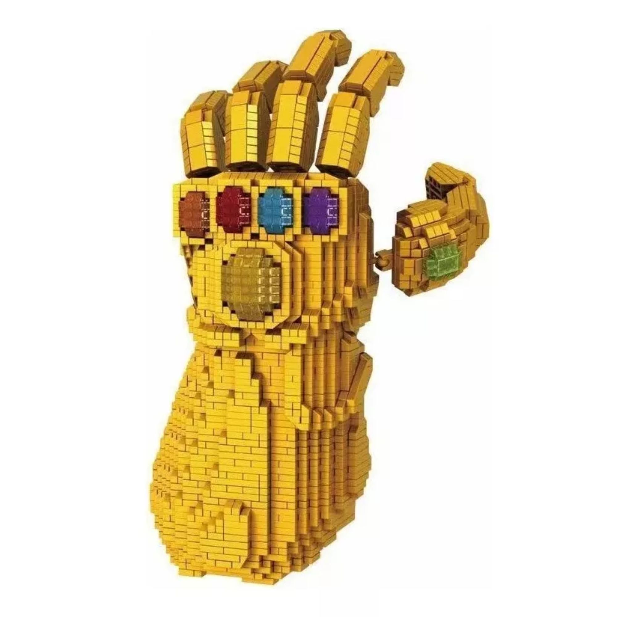 Guantelete Del Infinito Set Bloques Armables Figura 3d Rompecabezas Guante del infinito Thanos 