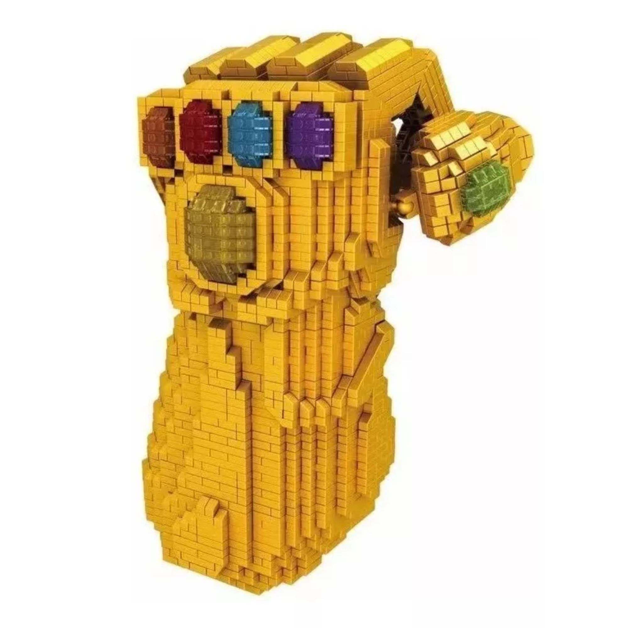 Guantelete Del Infinito Set Bloques Armables Figura 3d Rompecabezas Guante del infinito Thanos 