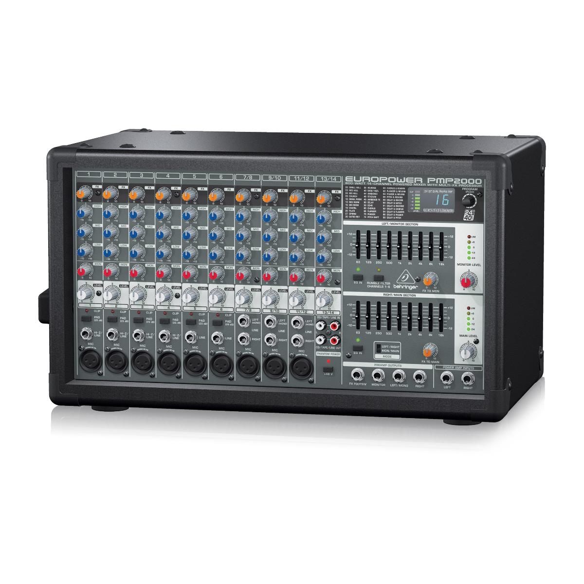 Consola Mezcladora BEHRINGER PMP2000D Activa 2000 Watts