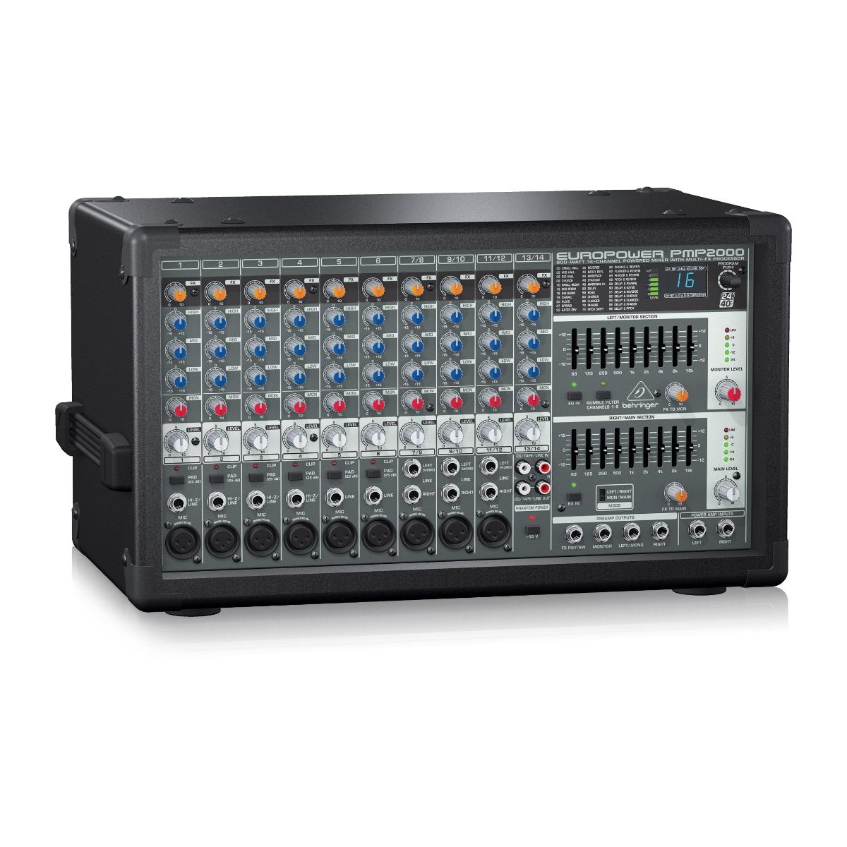 Consola Mezcladora BEHRINGER PMP2000D Activa 2000 Watts