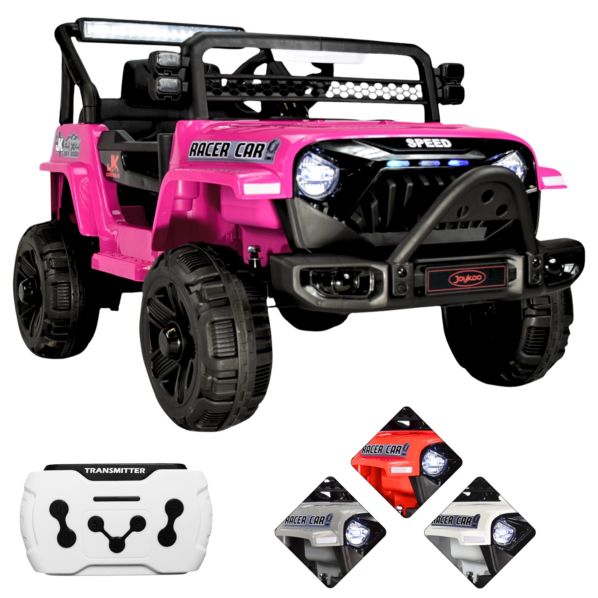 Camioneta Montable Electrica para Niños Control Remoto 12v - ROSA