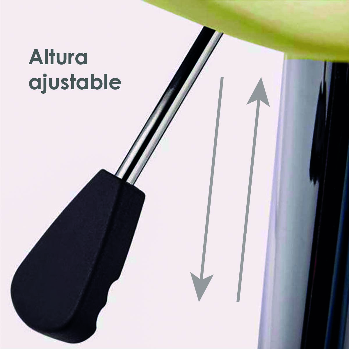 Ilios Innova Silla para Oficina con Respaldo, Home Office ergonomica Taburete para Salon Ajustable (Amarillo)