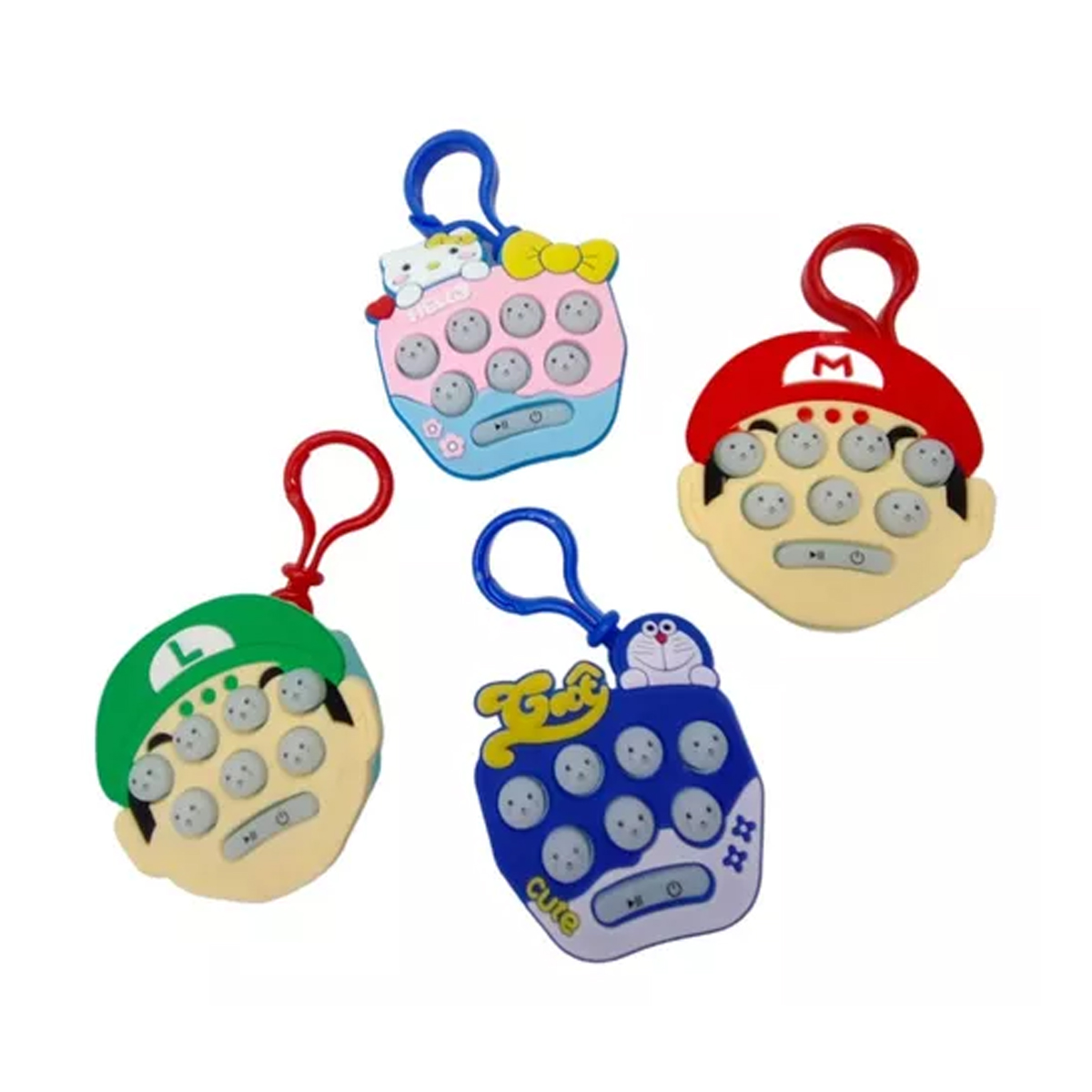 Mini Juego Pop It Quick Push Electrónico Caricaturas Consola