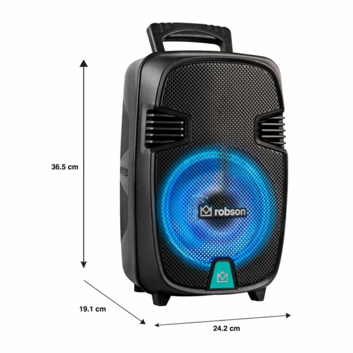 Bafle Bocina Robson ROB-1008 8" Bluetooth, Luz Led ENDY5