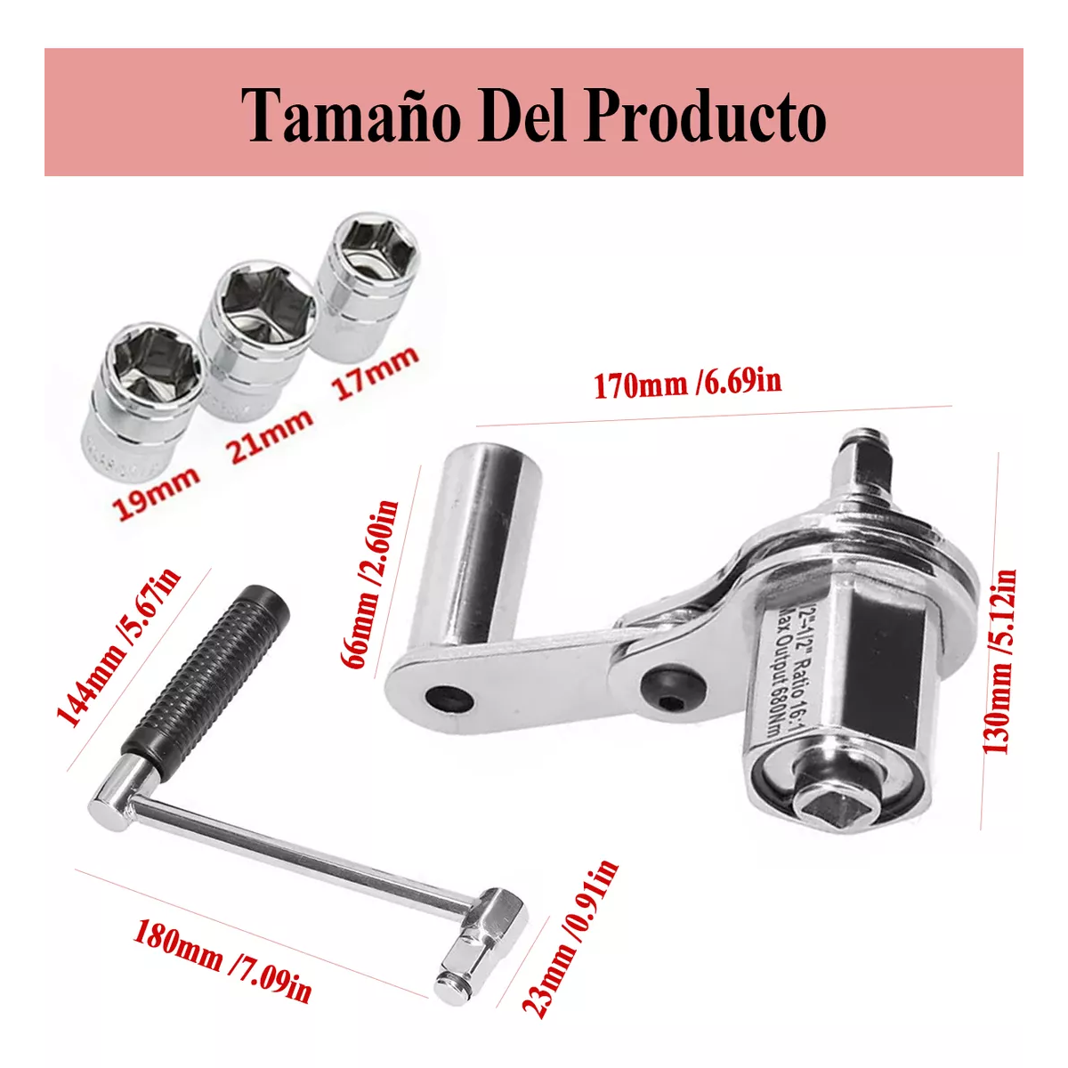Multiplicador De Torque P/ Llantas Herramientas De Llave