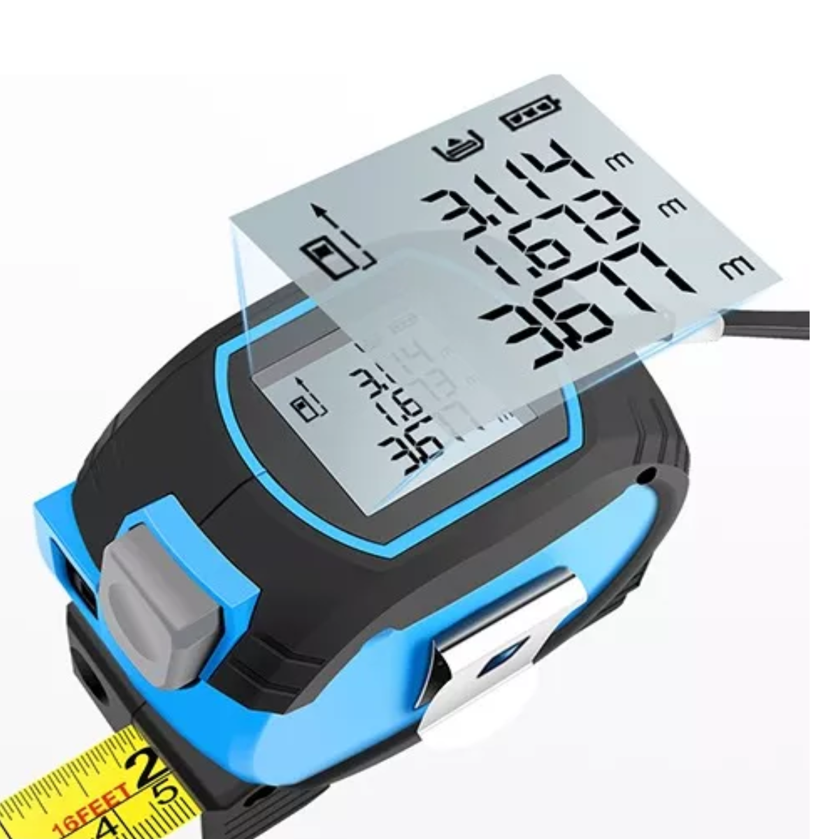 Flexometro Láser 60m Cinta Métrica 5m Medidor Láser Interior