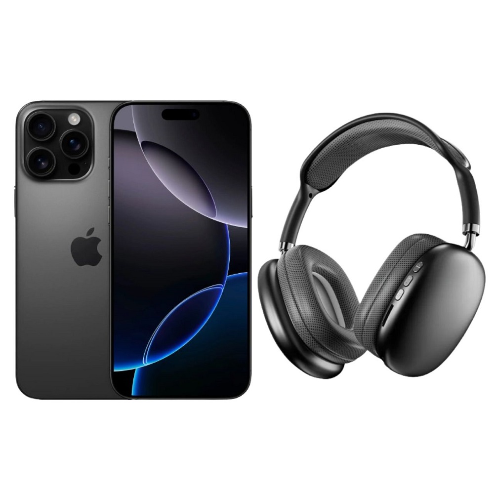 iPhone 16 Pro Max 256GB Negro CHIP Desbloqueado + Diadema Genérica